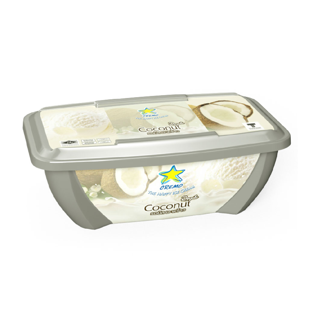 Kem hộp 900ml vị dừa